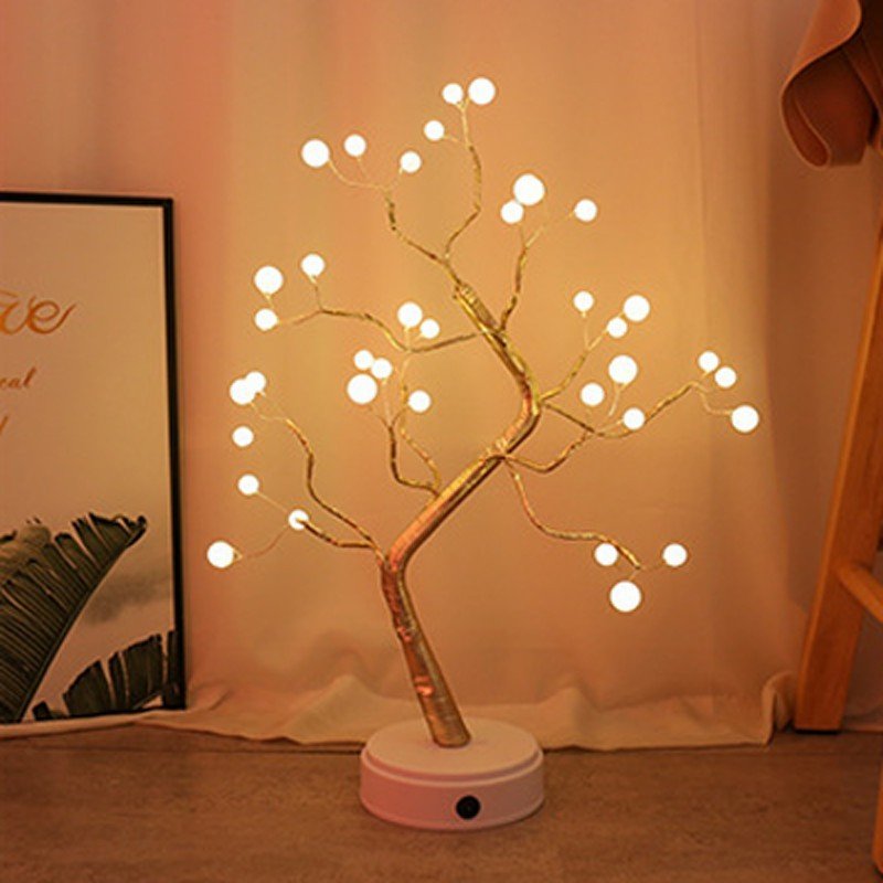 Christmas Decoration Night Light LED Pearl Tree Light Starry Touch Light - Jami Art Gallery