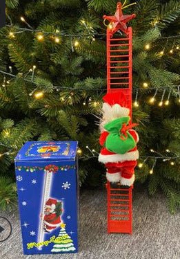 Santa Claus Climbing Ladder Electric Santa Claus Climbing Ladder - Jami Art Gallery